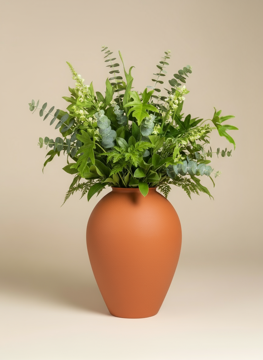 Roman Vase "Napoli" Terracotta