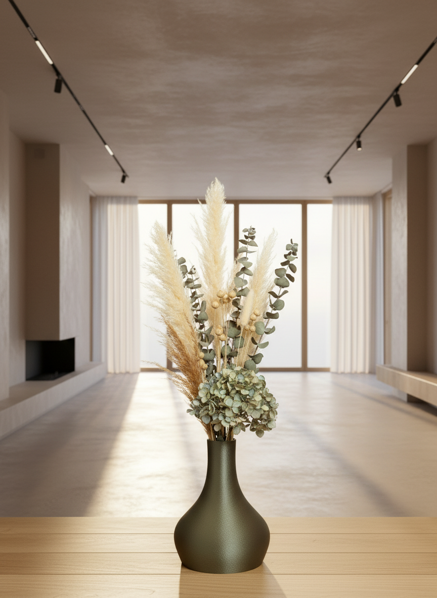 3D Printed Vases Decor Lamp Art - Vase "Distill"