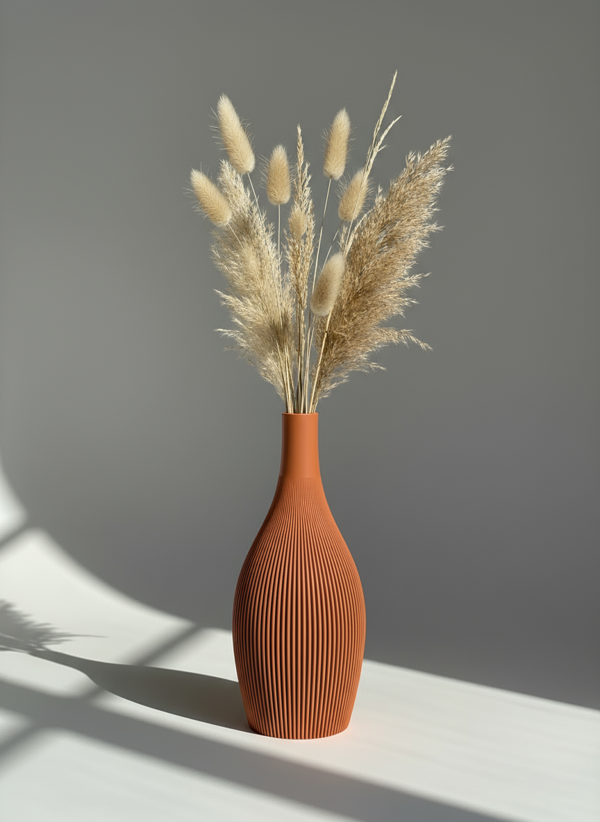 Vintage Port Vase "Calliope" Terracotta