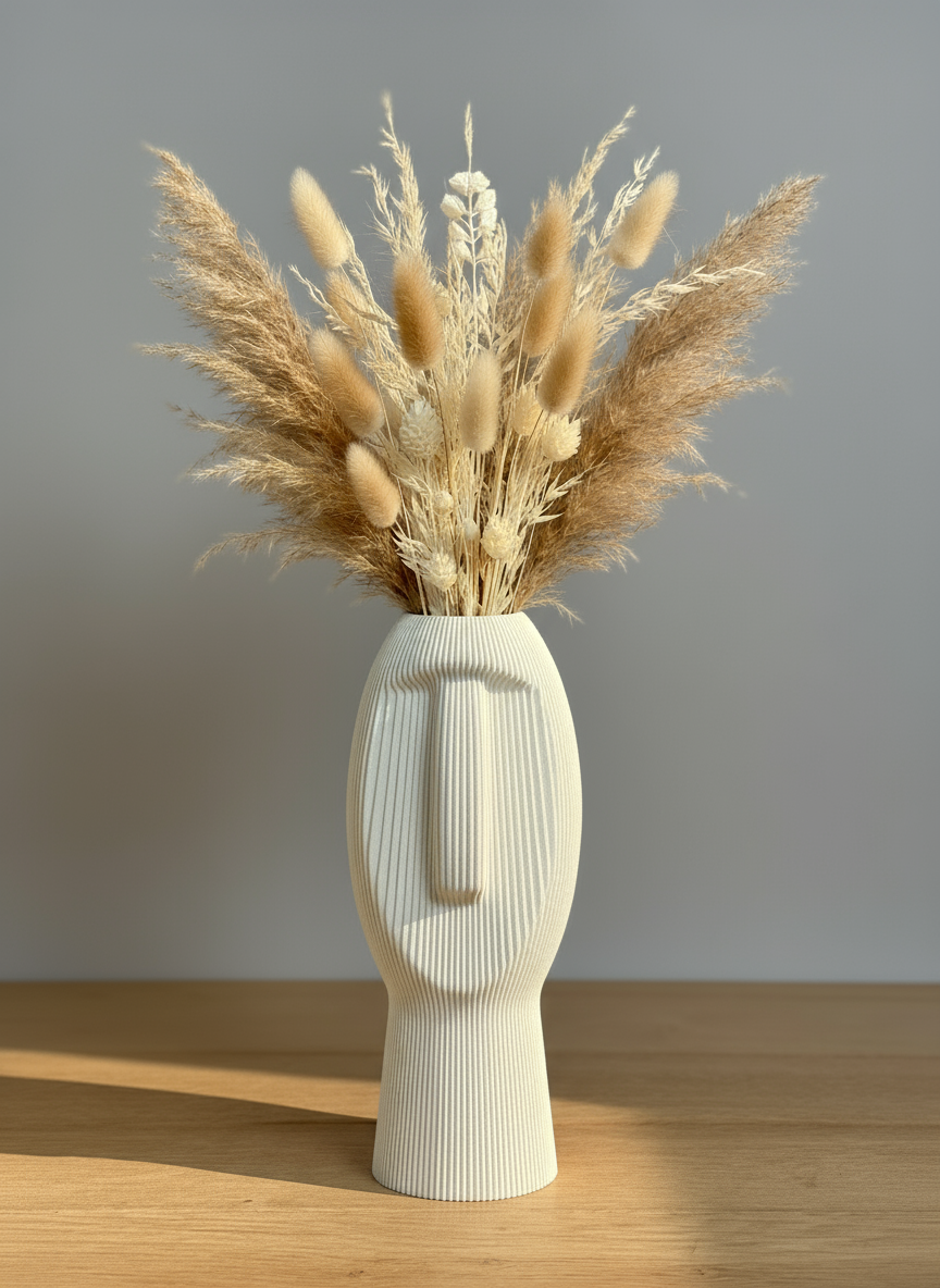 Sculpture "Silent Dude" Cream White