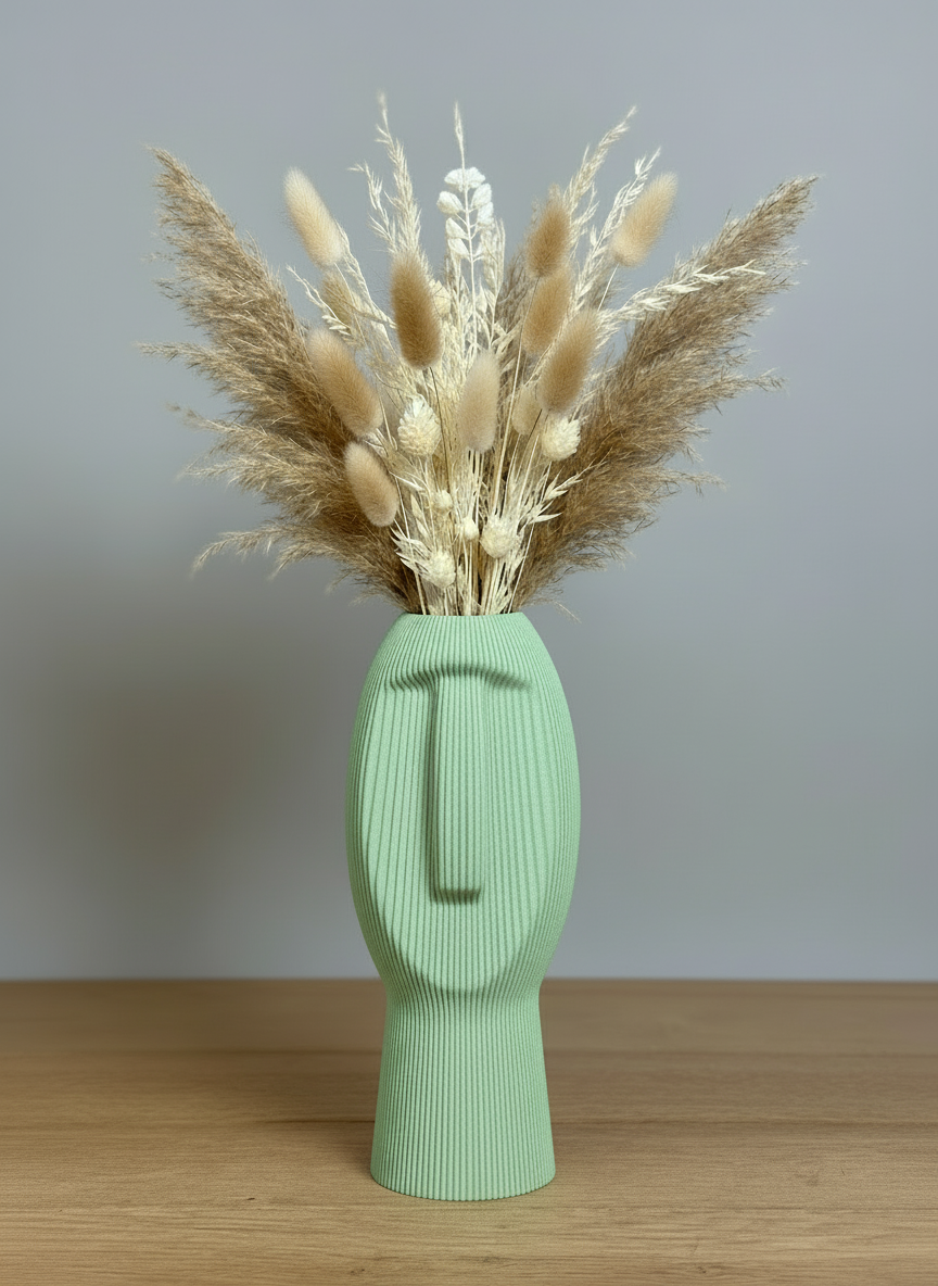 Sculpture "Silent Dude" Pastel Green