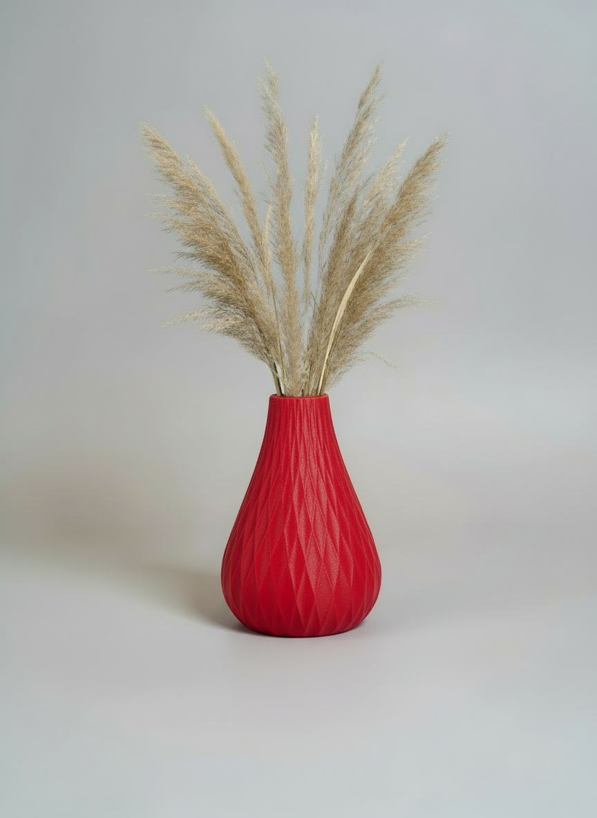 Vase "Higo" Maroon Red