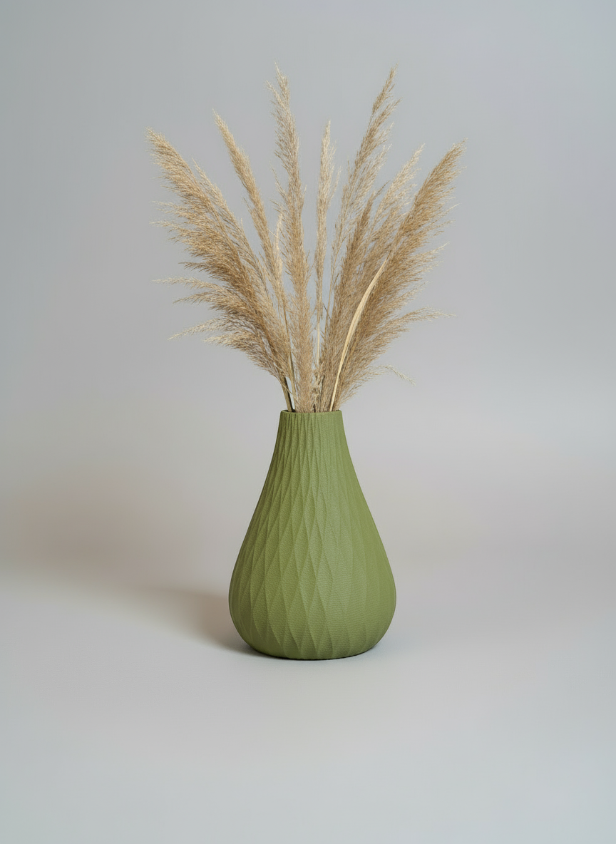 Vase "Higo" Olive Green