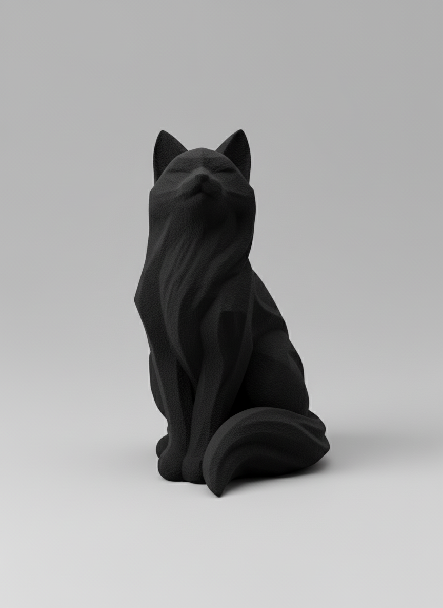 Sculpture "Cat Pride" Black