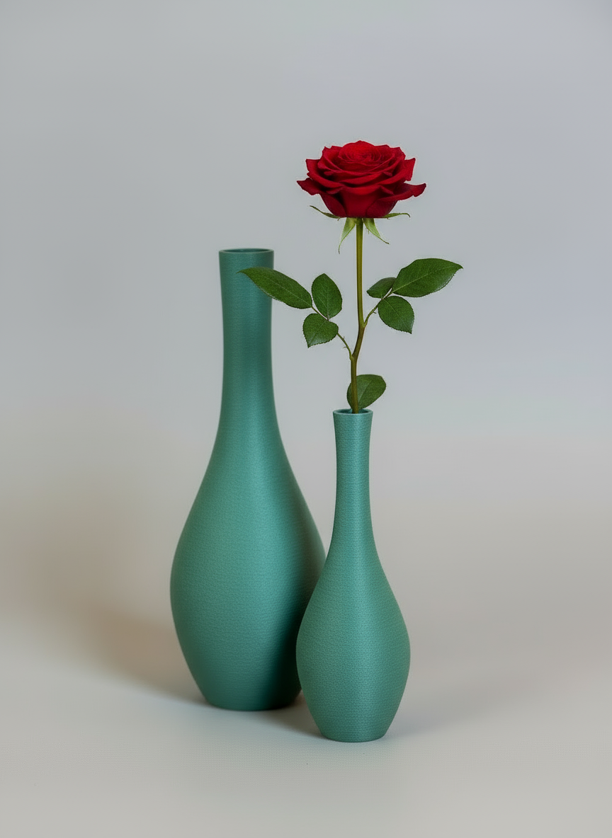 Classic Vase DUO "Swan" Olive Green