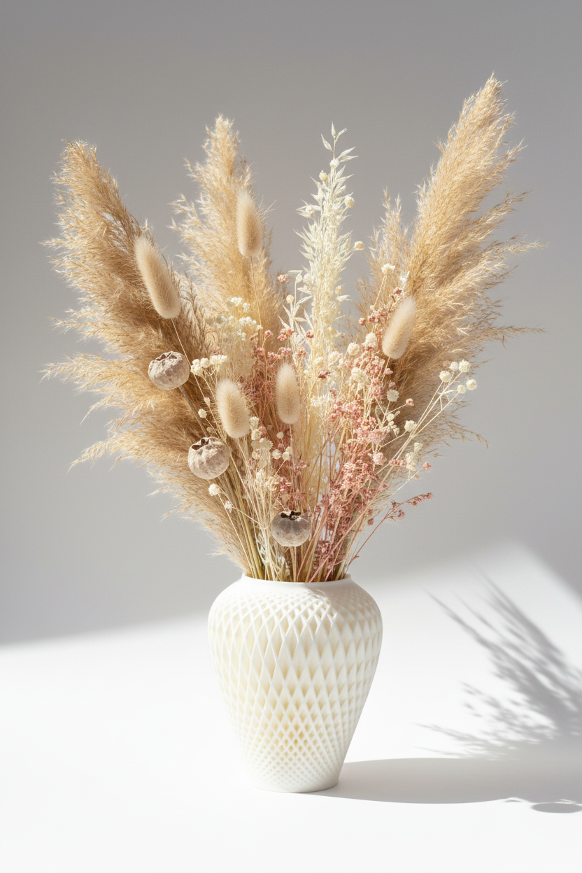 3D Printed Vases Decor Lamp Art - Vase "Anvora"