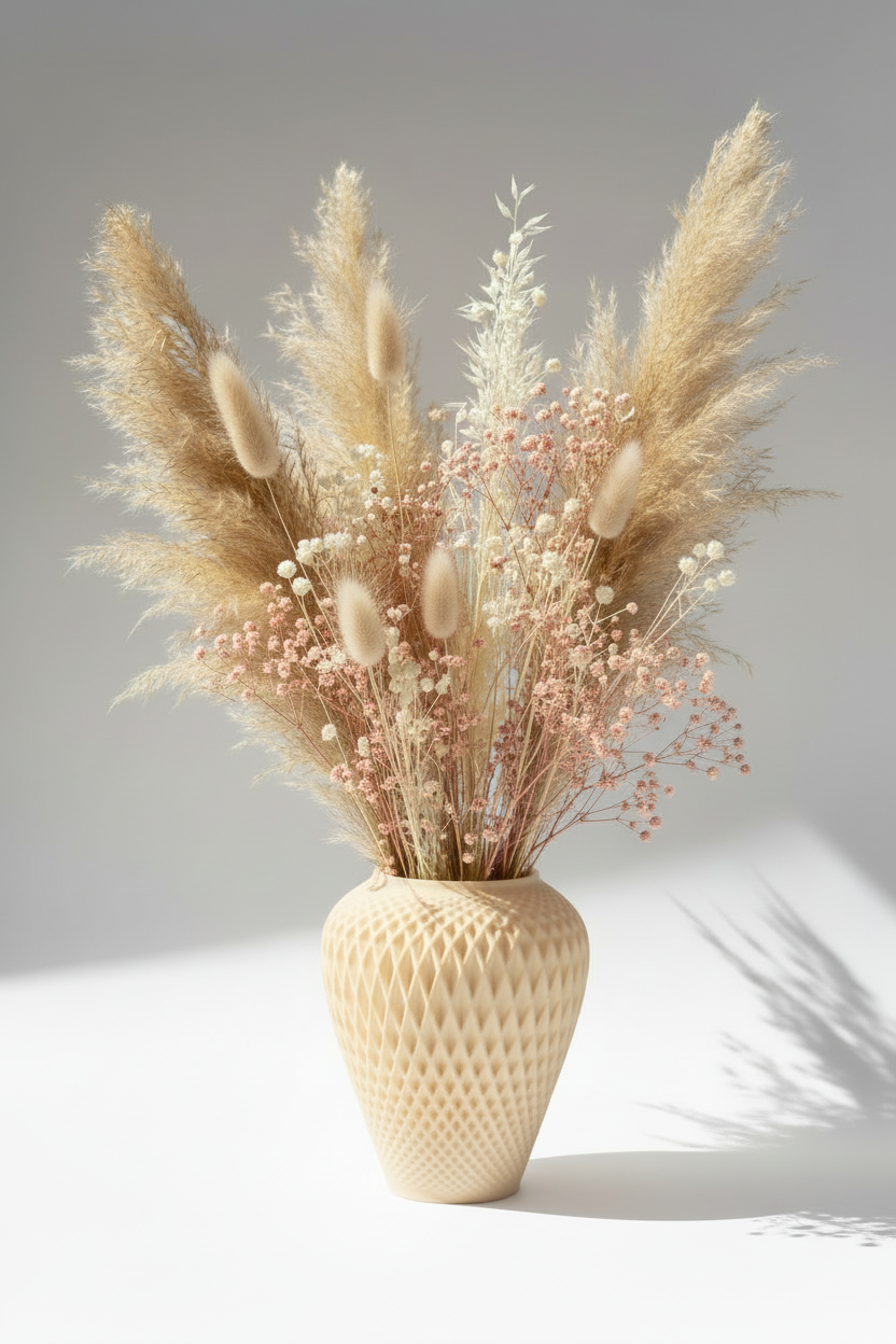 3D Printed Vases Decor Lamp Art - Vase "Anvora"