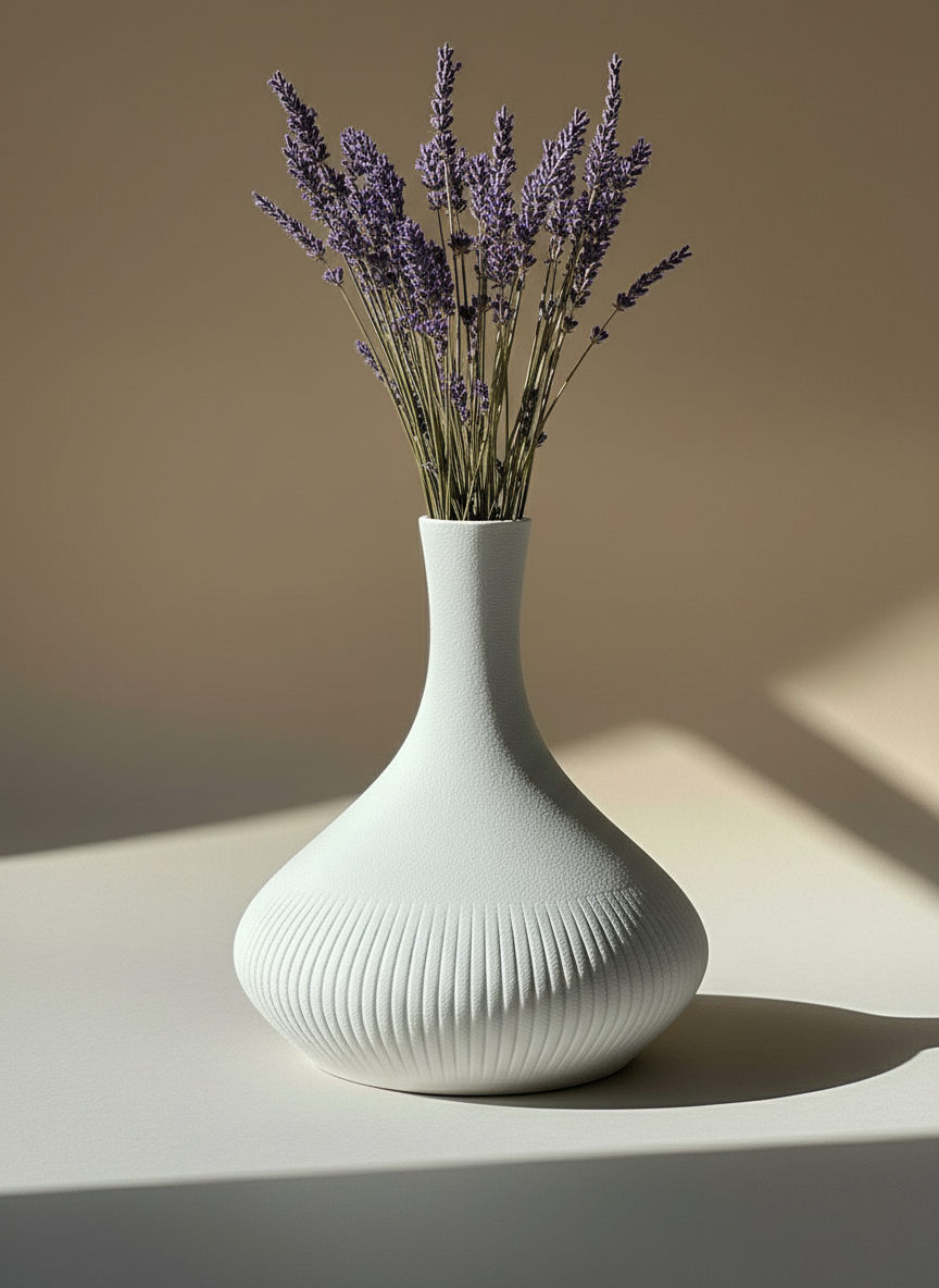3D Printed Vases Decor Lamp Art - Outdoor Vase "Ares"