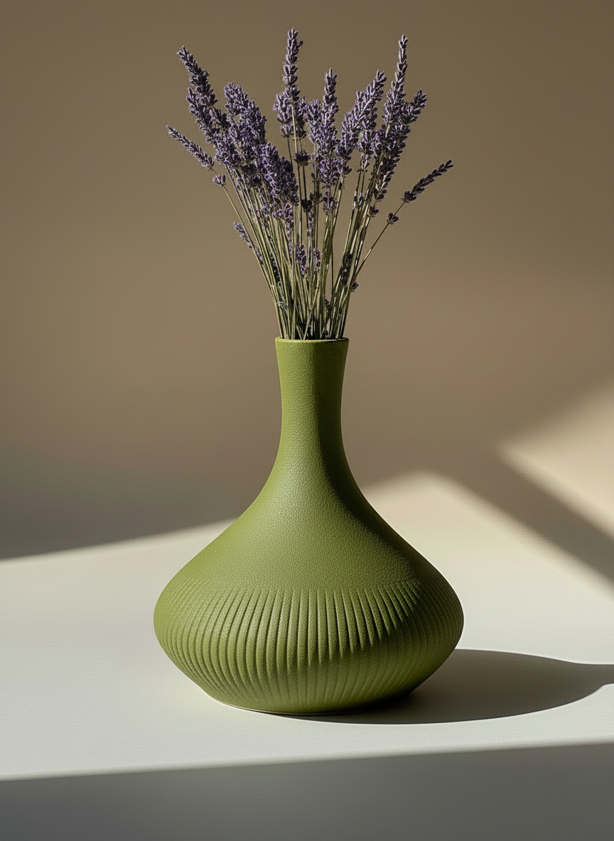 3D Printed Vases Decor Lamp Art - Indoor Vase "Ares"