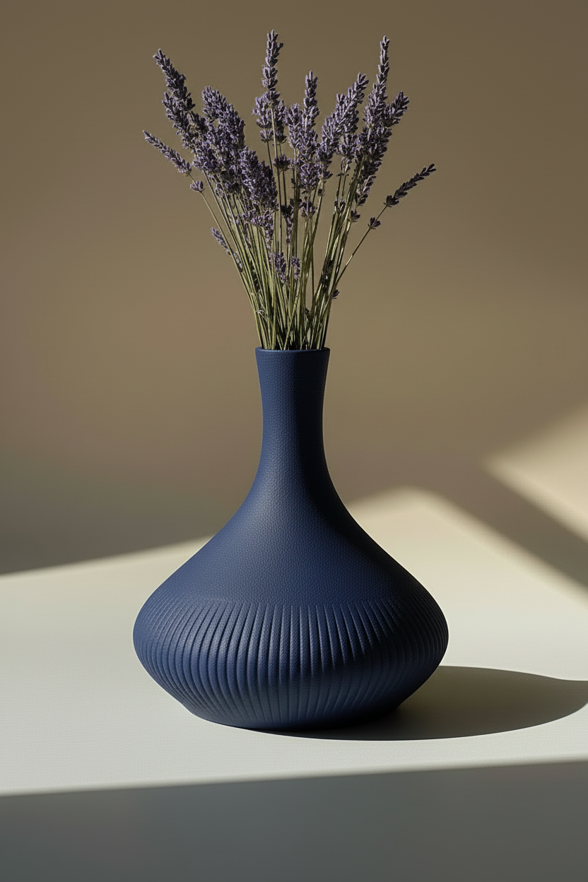 3D Printed Vases Decor Lamp Art - Indoor Vase "Ares"