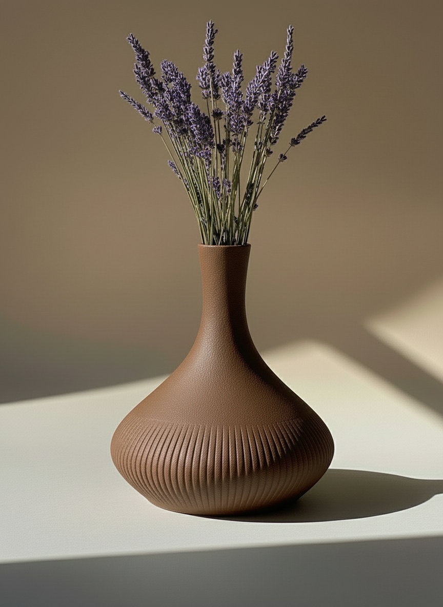 3D Printed Vases Decor Lamp Art - Indoor Vase "Ares"