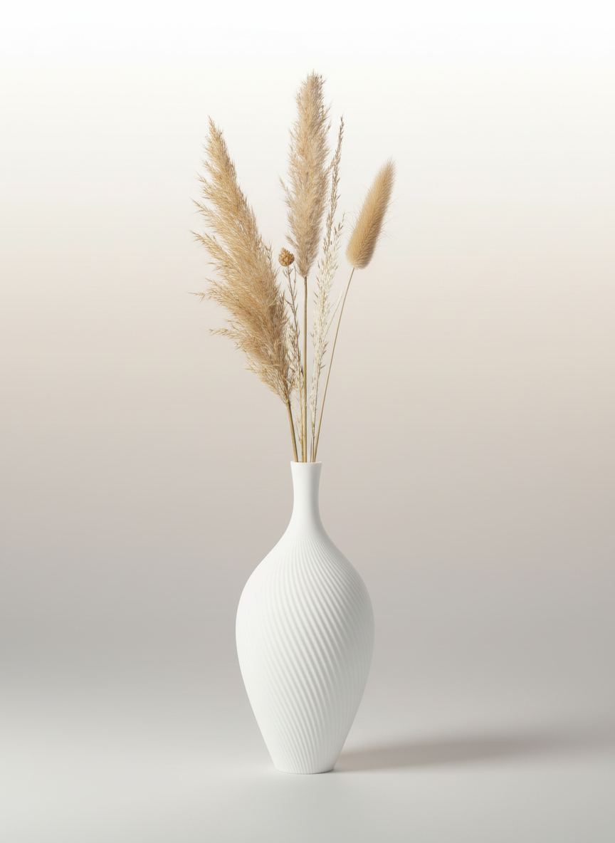 3D Printed Vases Decor Lamp Art - Vase "Aria"