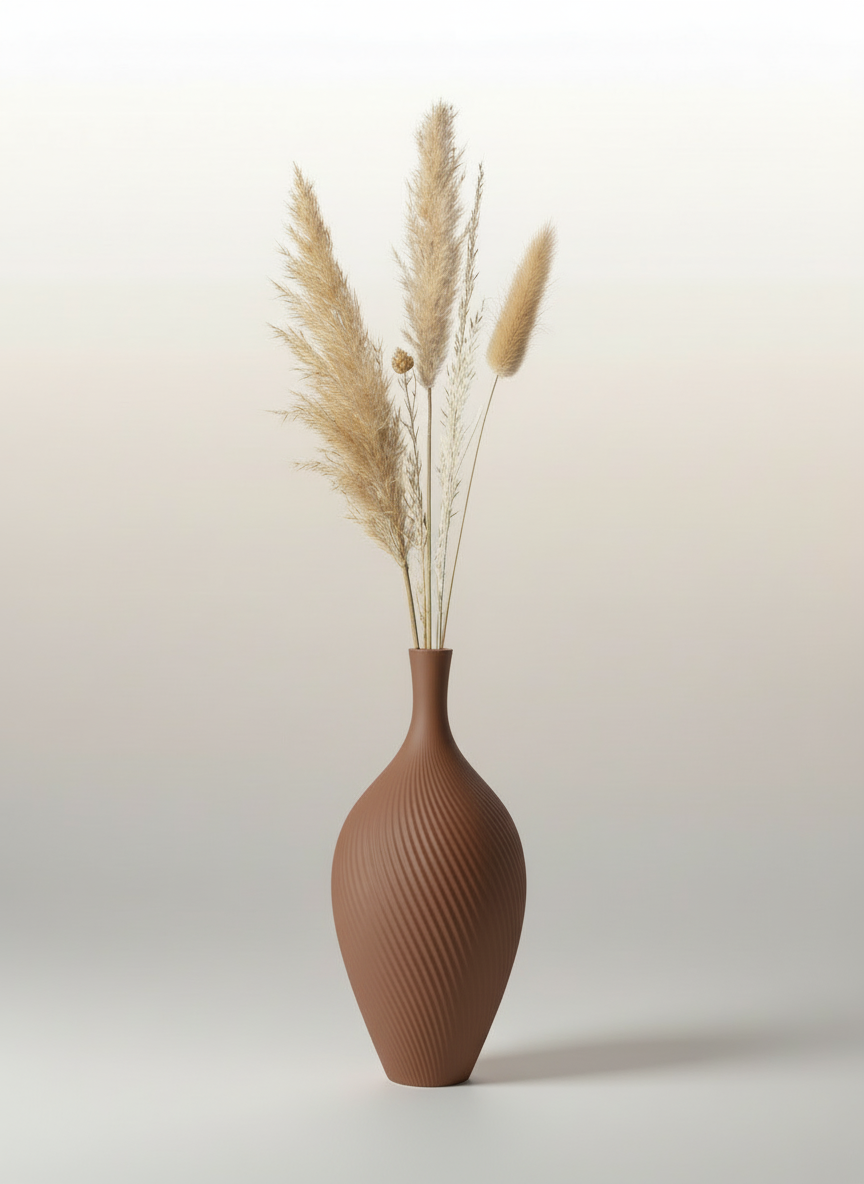 3D Printed Vases Decor Lamp Art - Vase "Aria"