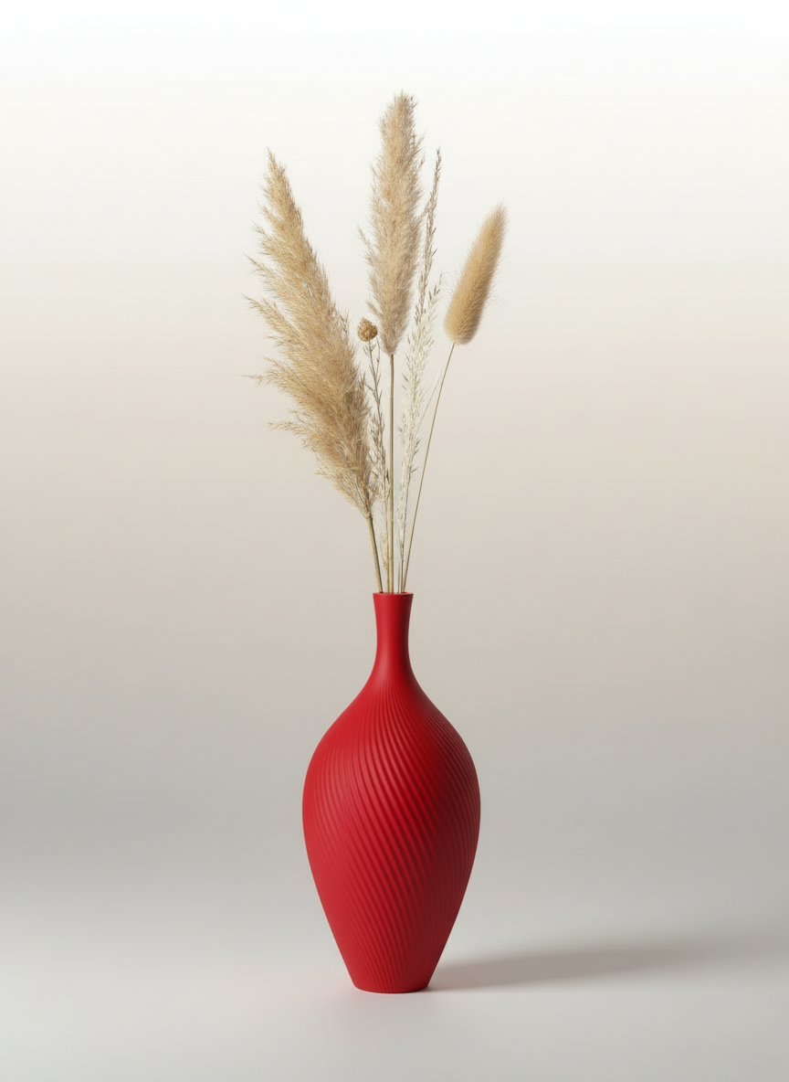 3D Printed Vases Decor Lamp Art - Vase "Aria"
