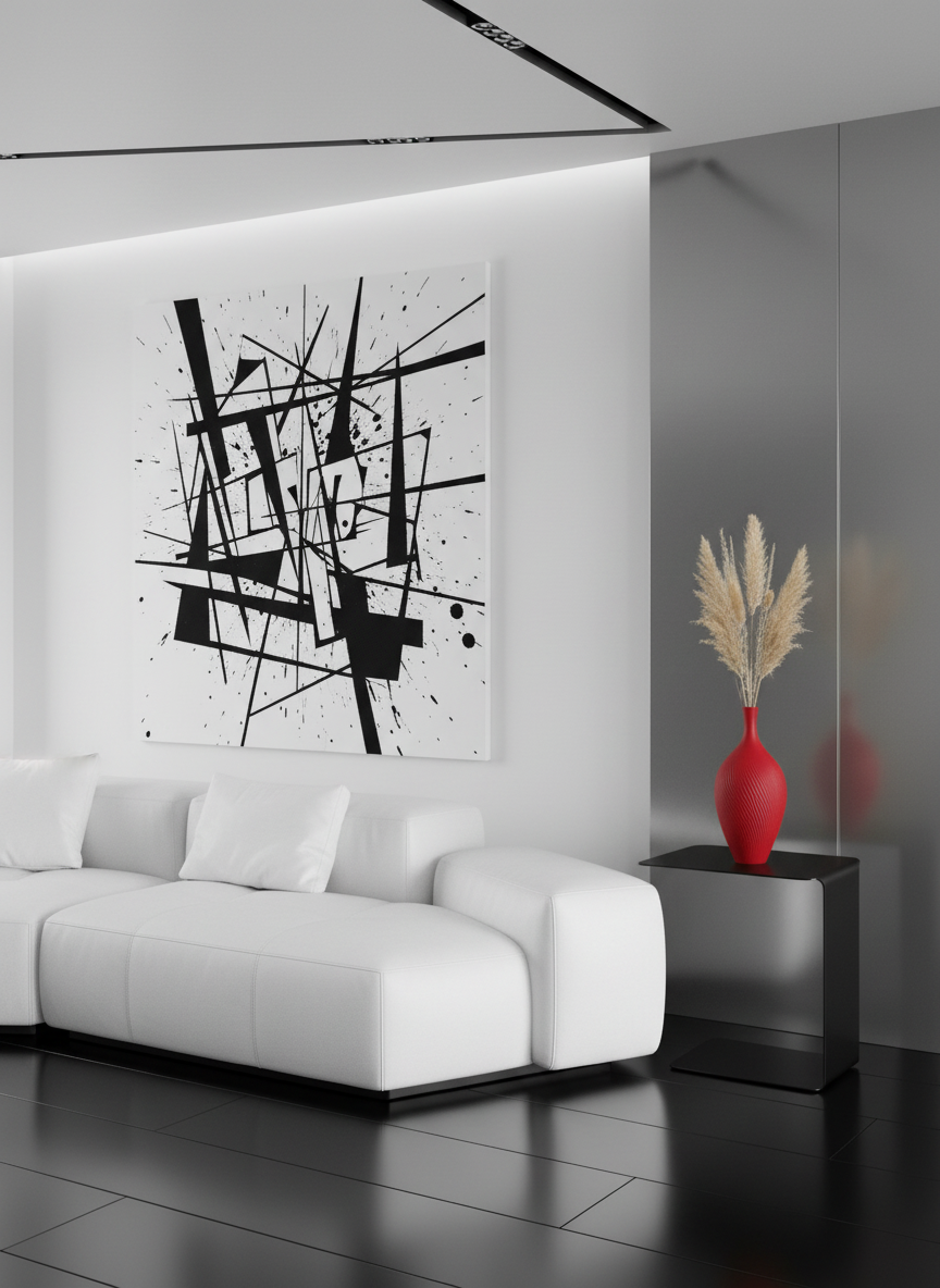 3D Printed Vases Decor Lamp Art - Vase "Aria"