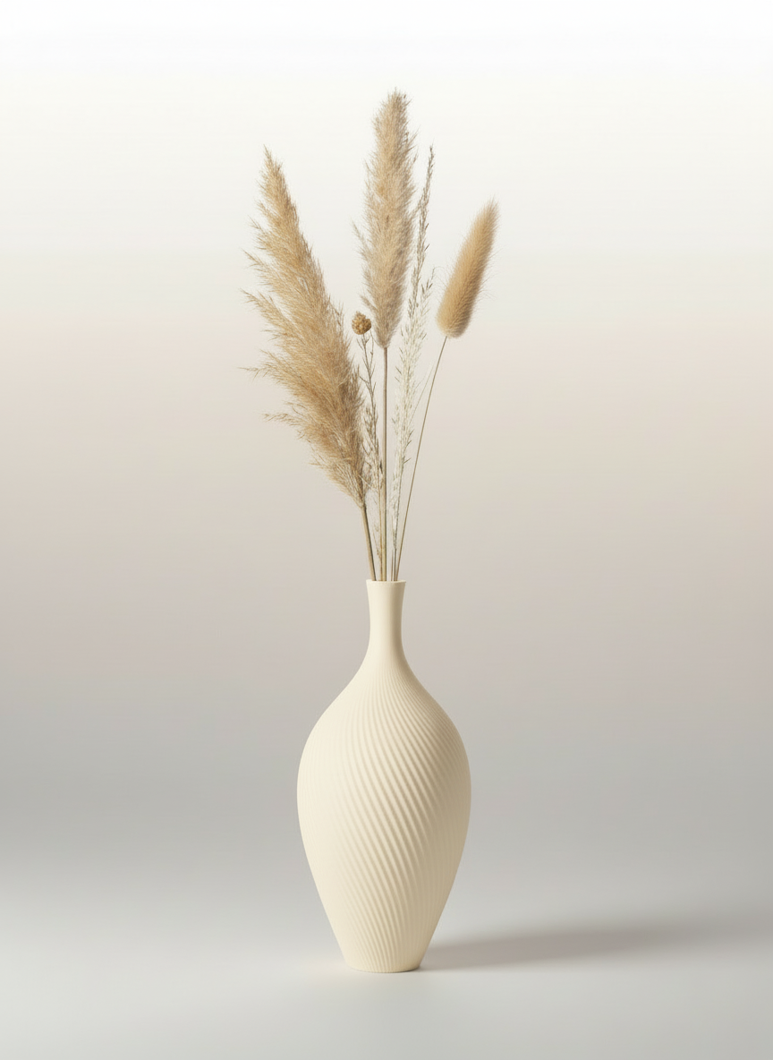 3D Printed Vases Decor Lamp Art - Vase "Aria"