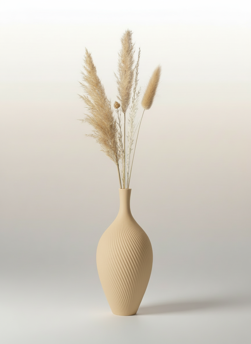 3D Printed Vases Decor Lamp Art - Vase "Aria"