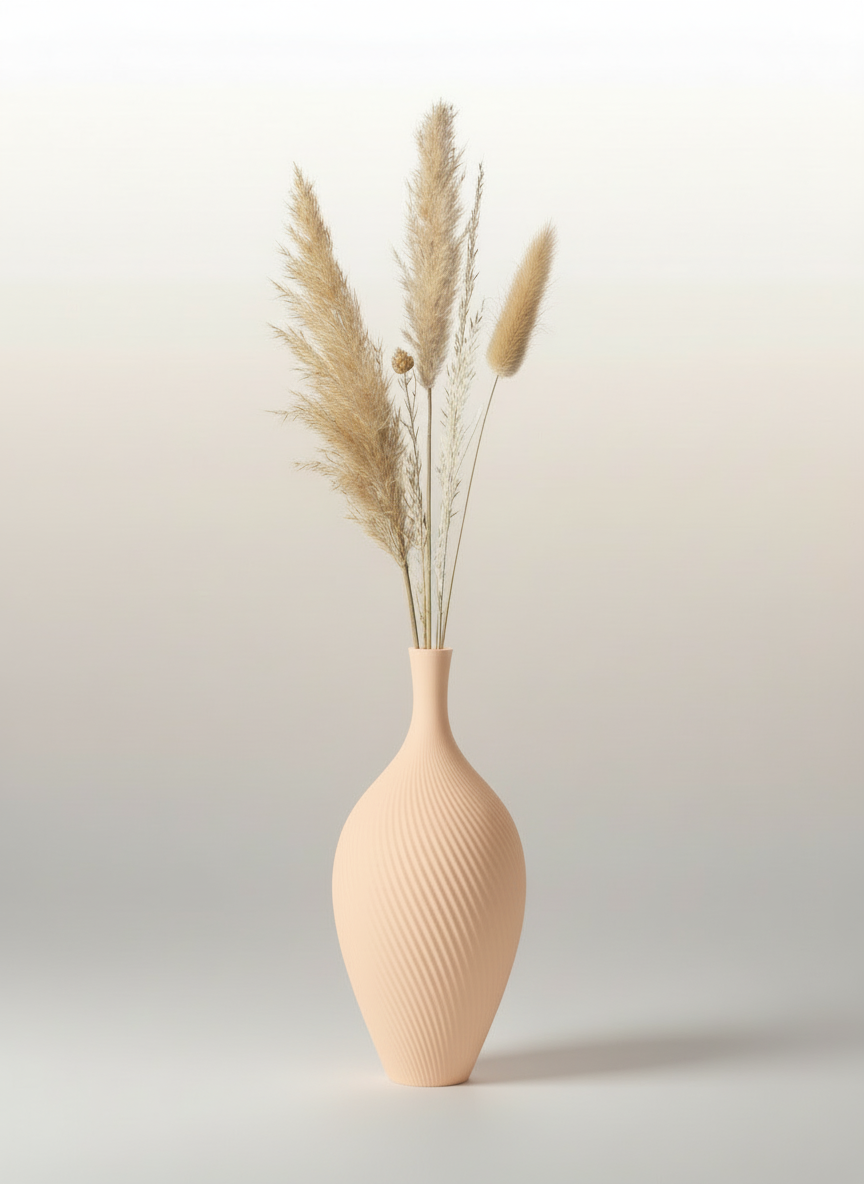 3D Printed Vases Decor Lamp Art - Vase "Aria"