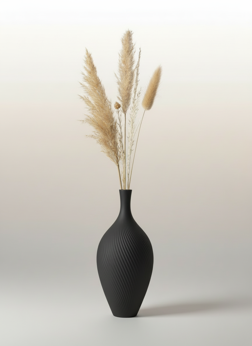 3D Printed Vases Decor Lamp Art - Vase "Aria"