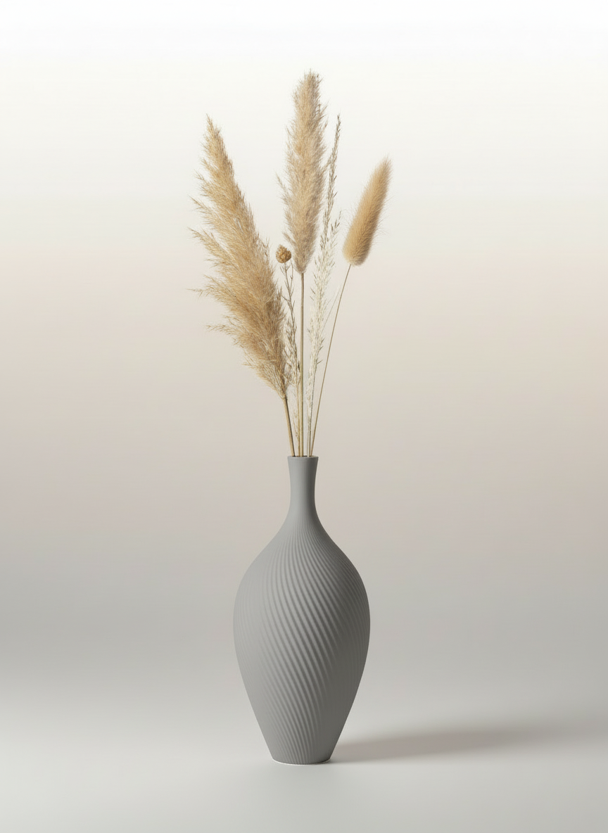 3D Printed Vases Decor Lamp Art - Vase "Aria"