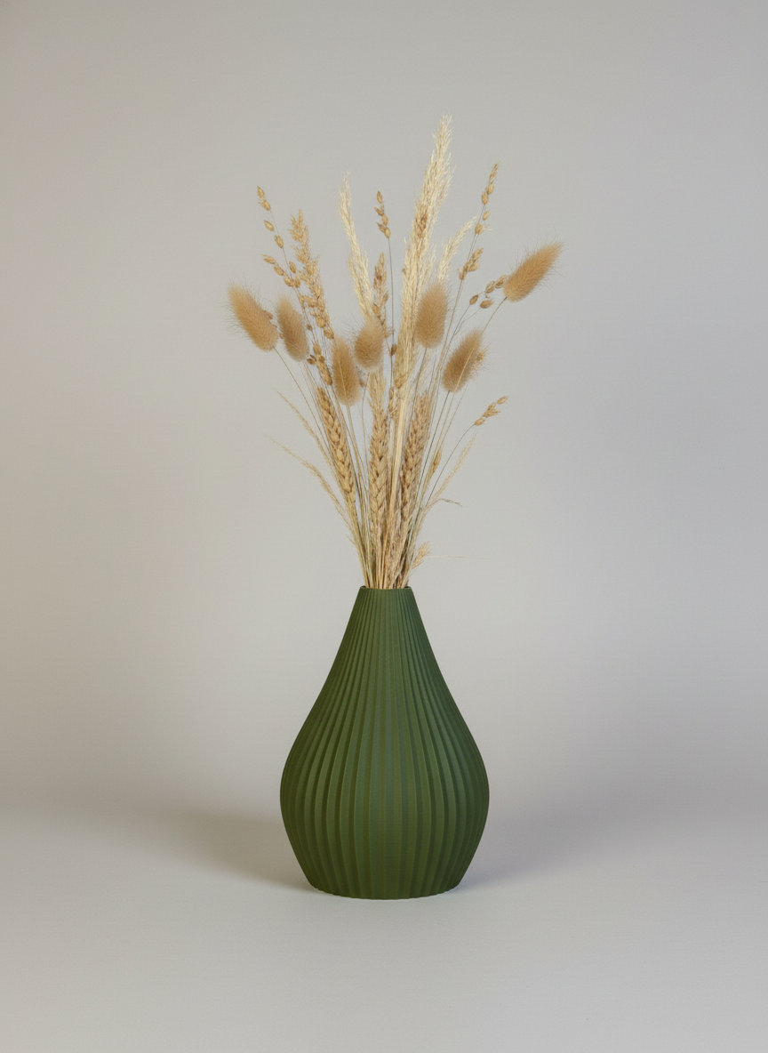 3D Printed Vases Decor Lamp Art - Indoor Vase "Artemis"