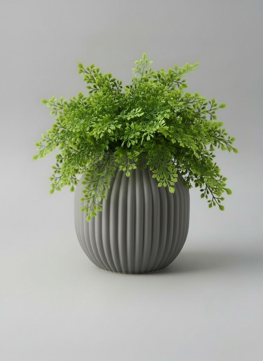 3D Printed Vases Decor Lamp Art - Indoor Vase "Atomic"