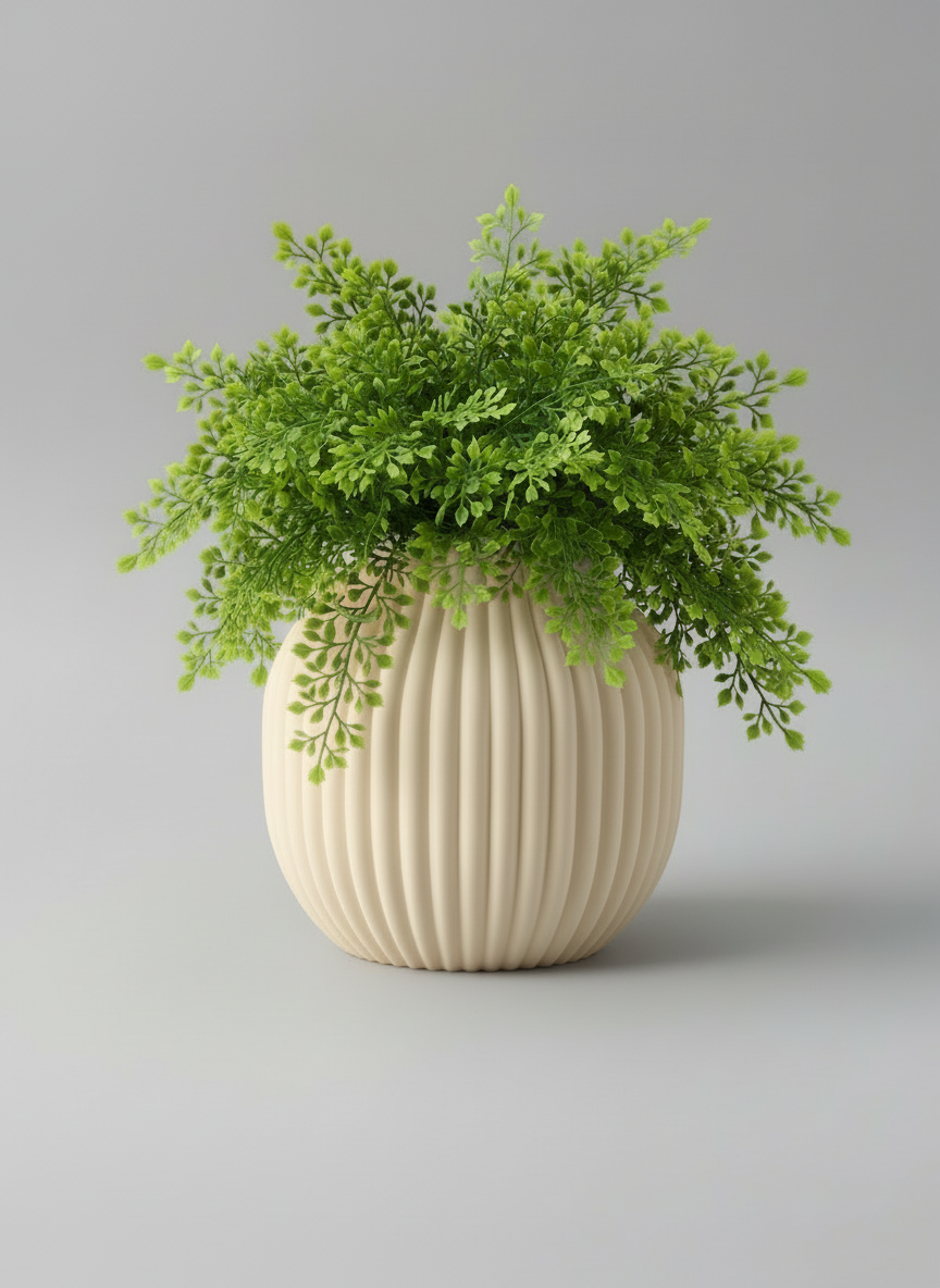 3D Printed Vases Decor Lamp Art - Indoor Vase "Atomic"