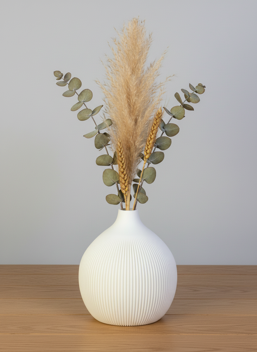3D Printed Vases Decor Lamp Art - Vase "Cherry"