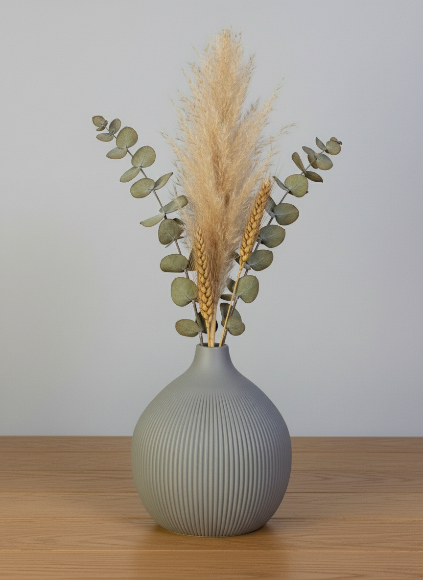 3D Printed Vases Decor Lamp Art - Vase "Cherry"