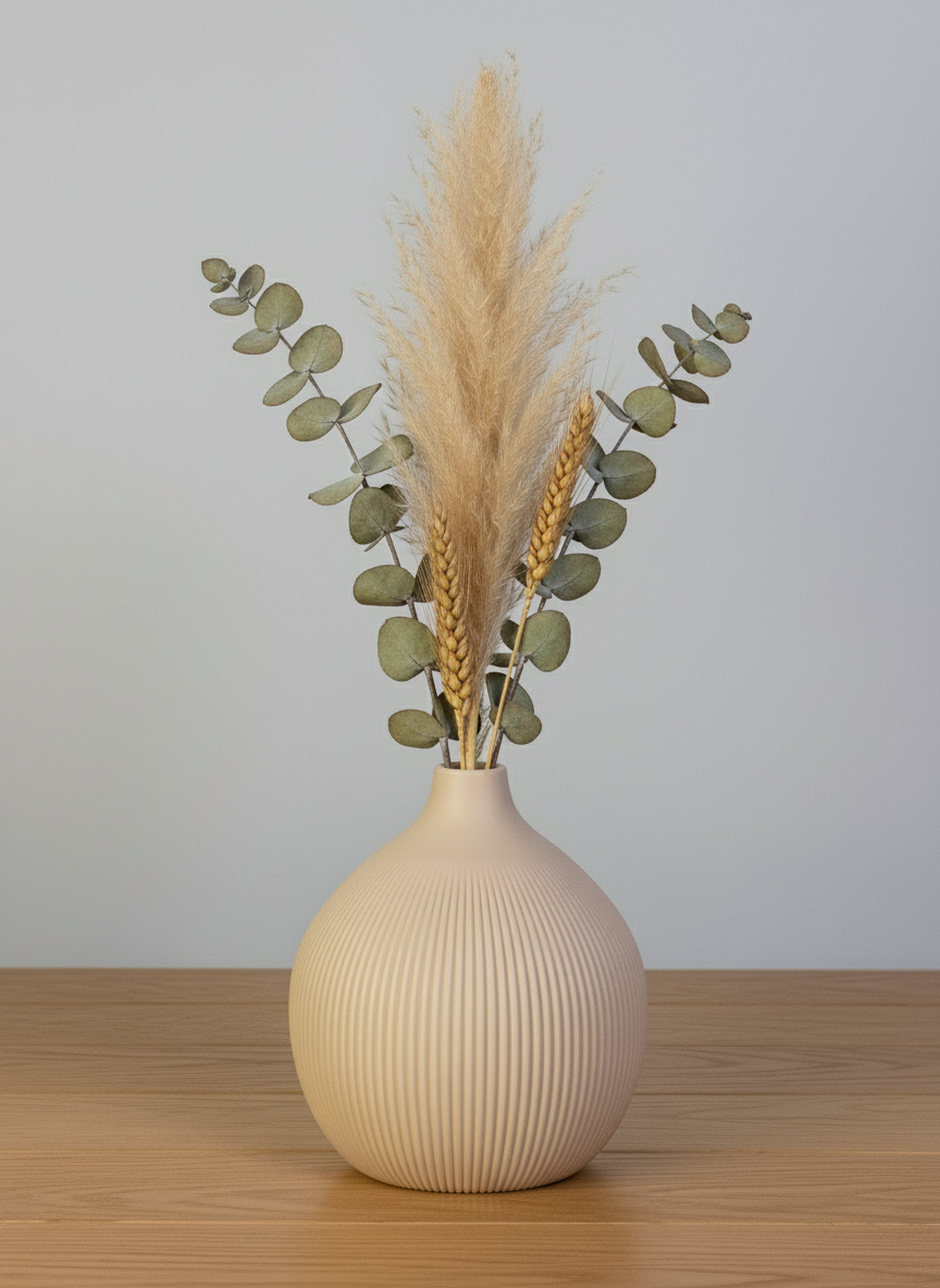 3D Printed Vases Decor Lamp Art - Vase "Cherry"