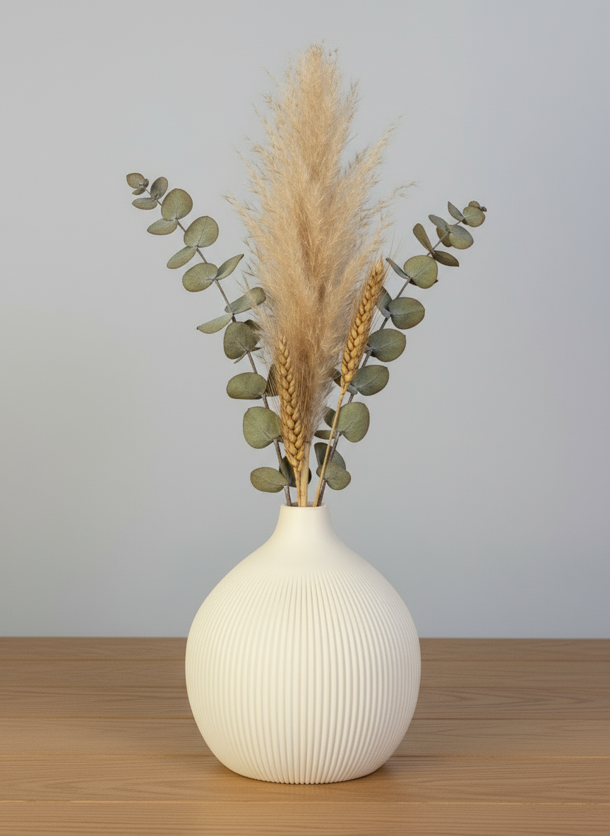 3D Printed Vases Decor Lamp Art - Vase "Cherry"
