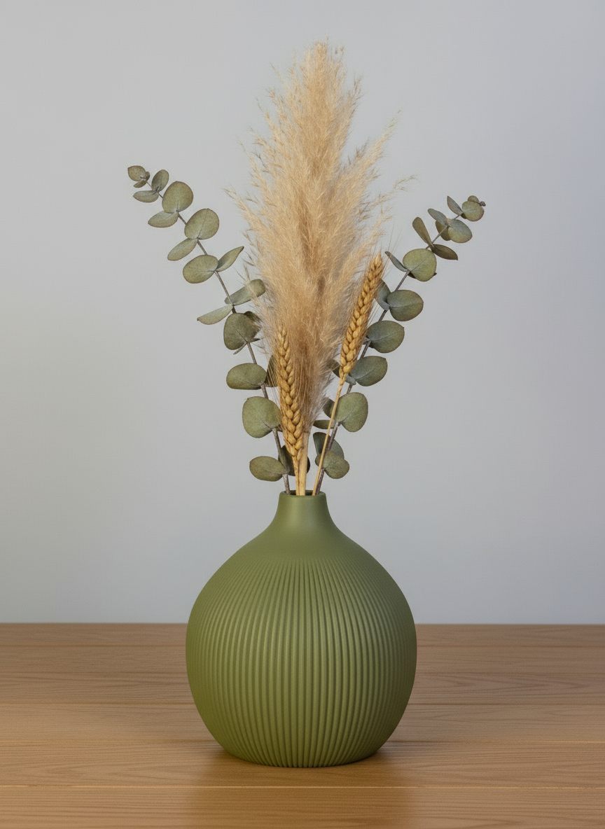 3D Printed Vases Decor Lamp Art - Vase "Cherry"