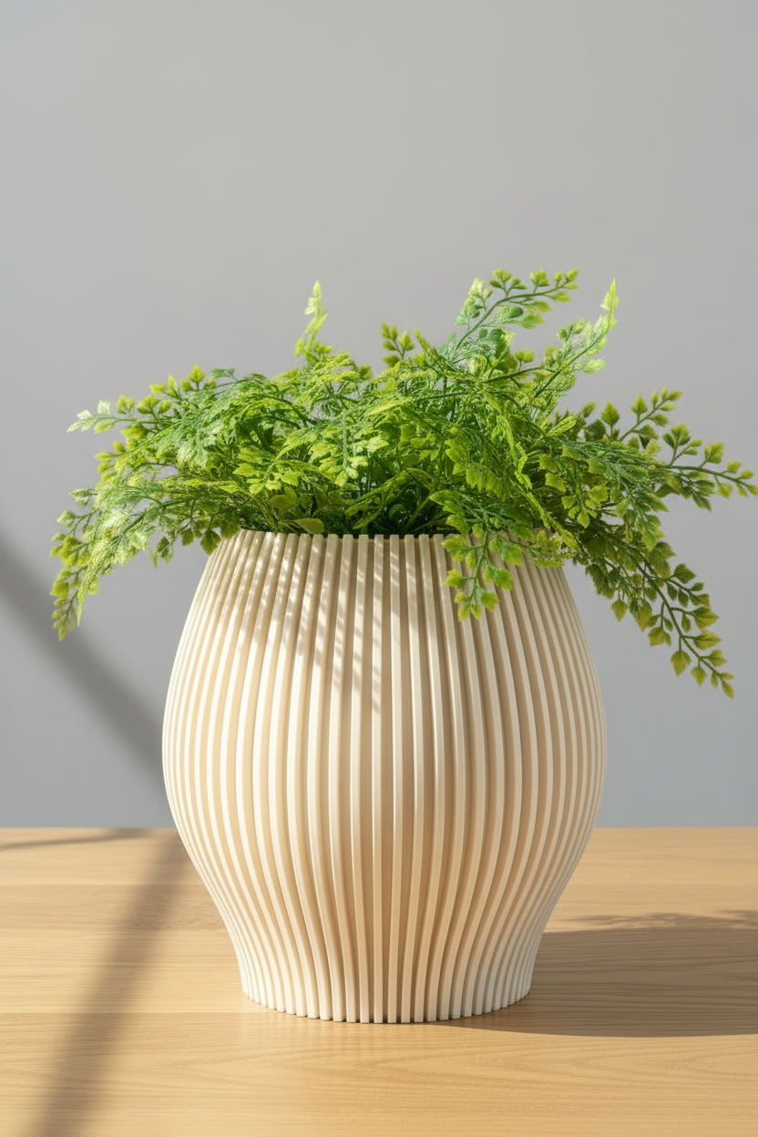 3D Printed Vases Decor Lamp Art - Vase "Cognac"