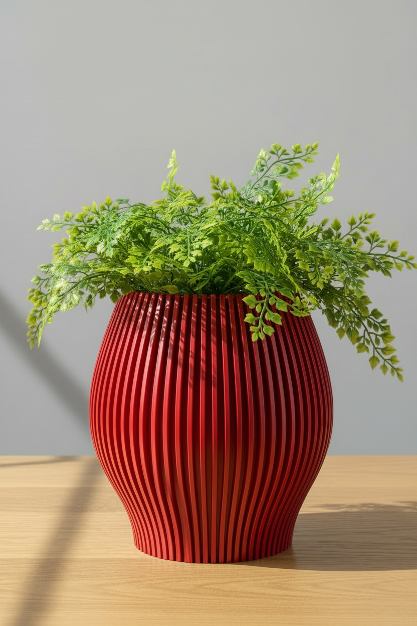 3D Printed Vases Decor Lamp Art - Vase "Cognac"