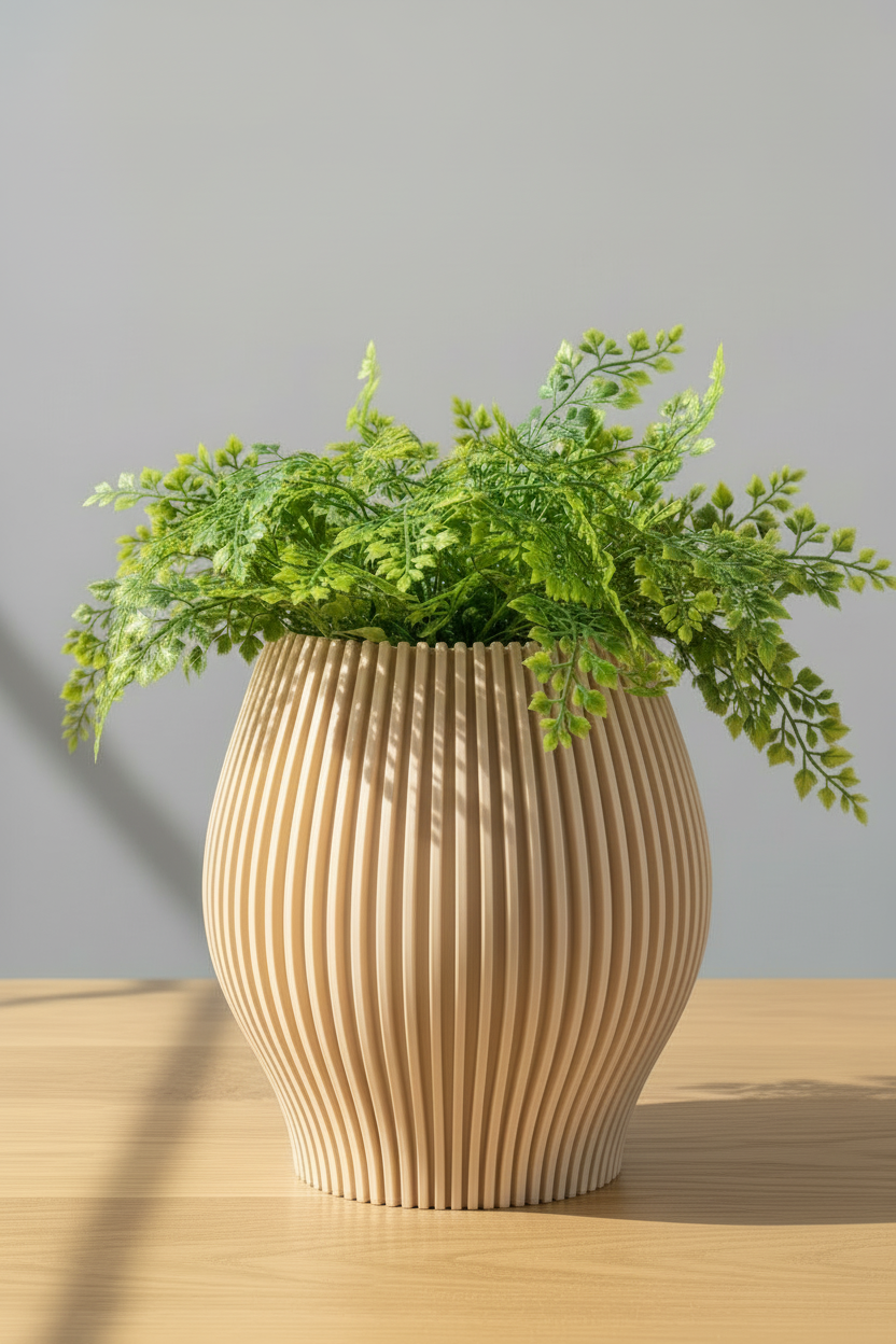 3D Printed Vases Decor Lamp Art - Vase "Cognac"