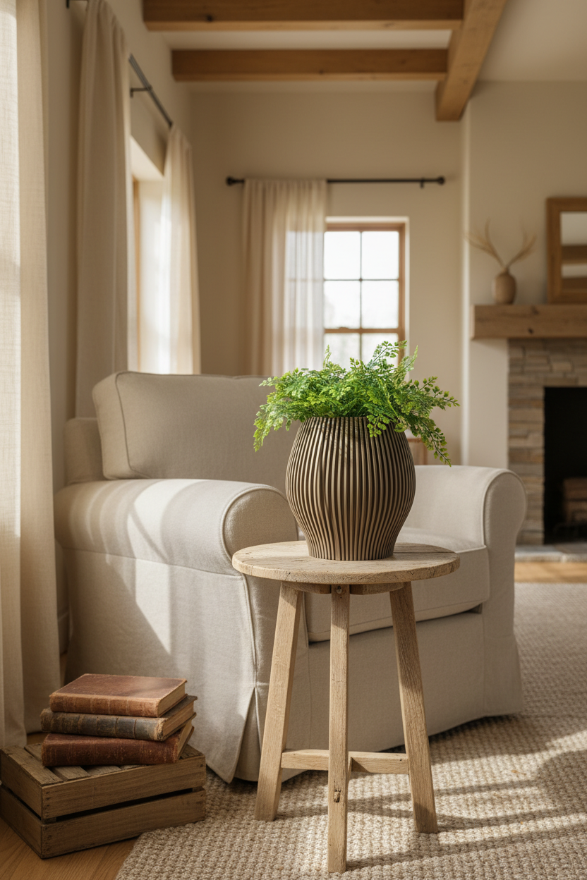 3D Printed Vases Decor Lamp Art - Vase "Cognac"