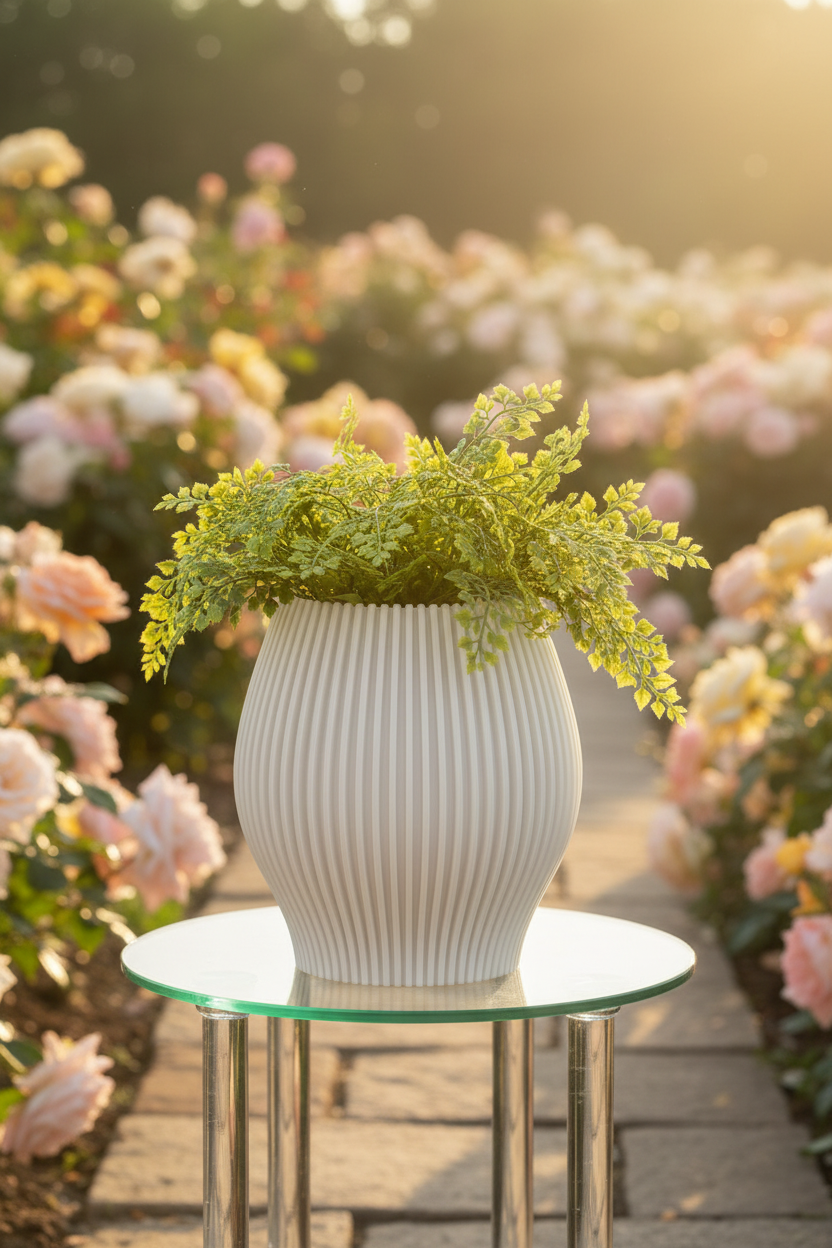 3D Printed Vases Decor Lamp Art - Vase "Cognac"