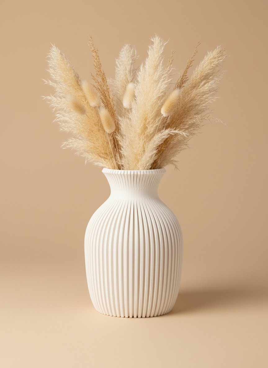 3D Printed Vases Decor Lamp Art - Indoor Vase "Delphi"