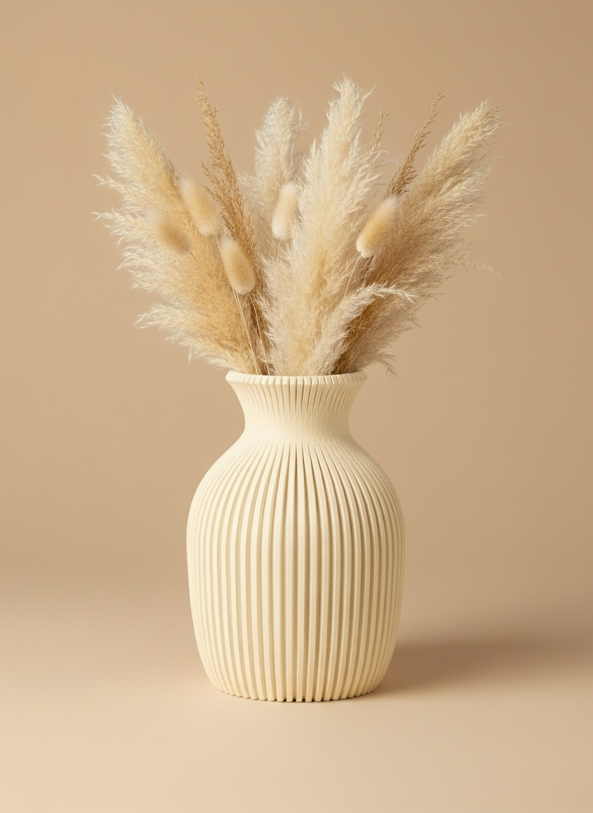 3D Printed Vases Decor Lamp Art - Indoor Vase "Delphi"