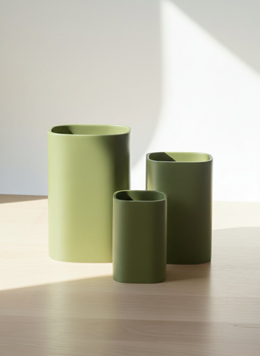3D Printed Vases Decor Lamp Art - Vase Trio "Diana"