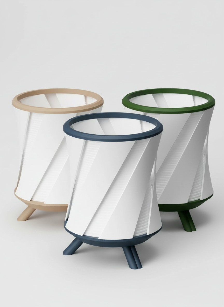 3D Printed Vases Decor Lamp Art - Design Lamp "Estella"