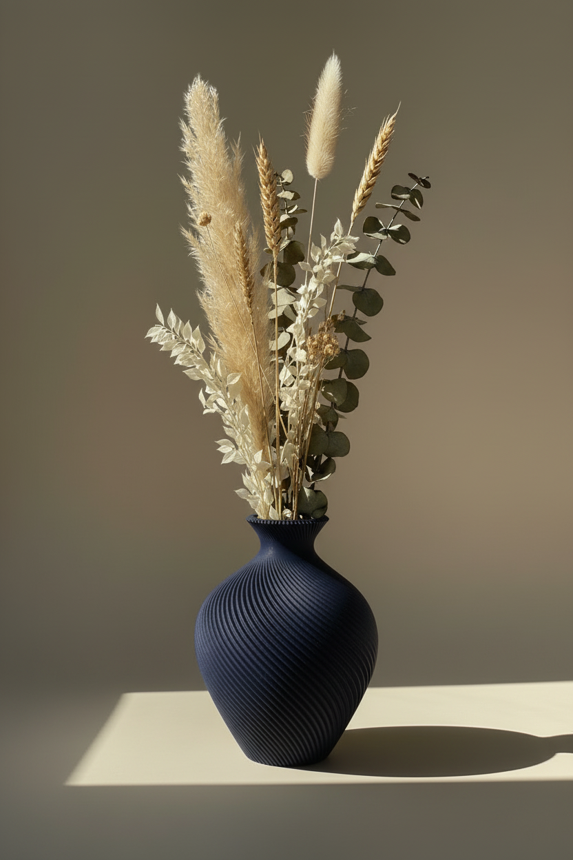 3D Printed Vases Decor Lamp Art - Indoor Vase "Io"