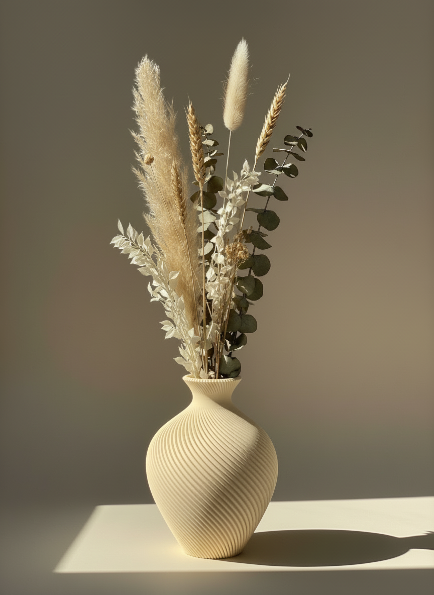 3D Printed Vases Decor Lamp Art - Indoor Vase "Io"