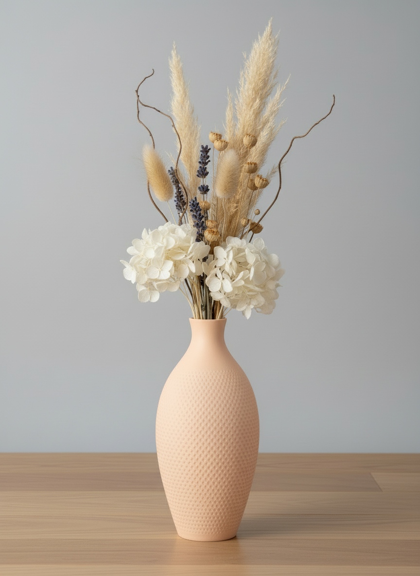 3D Printed Vases Decor Lamp Art - Vase "Leya"