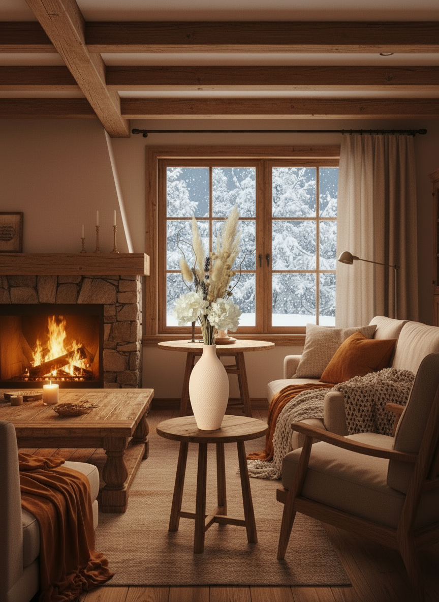 3D Printed Vases Decor Lamp Art - Vase "Leya"