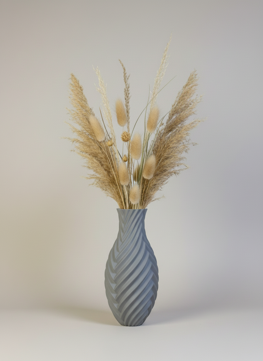 3D Printed Vases Decor Lamp Art - Vase "Macha"