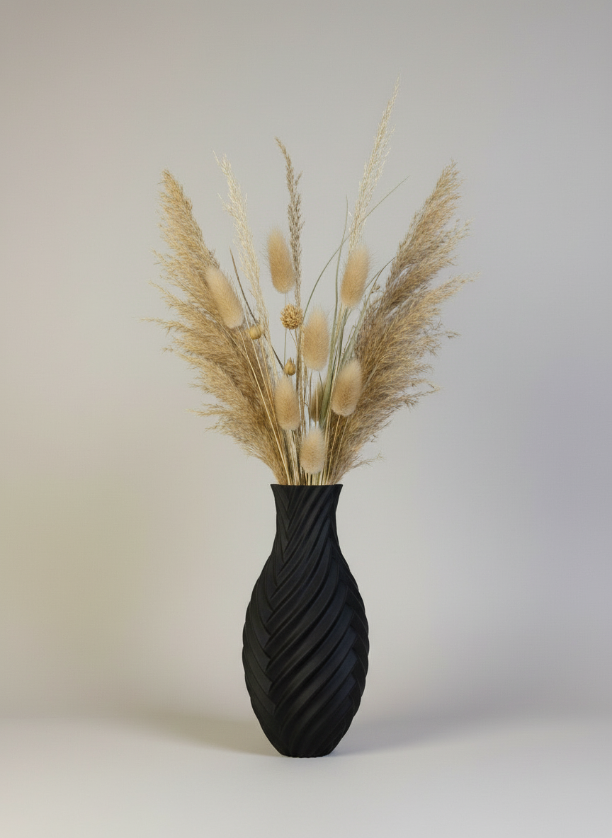 3D Printed Vases Decor Lamp Art - Vase "Macha"