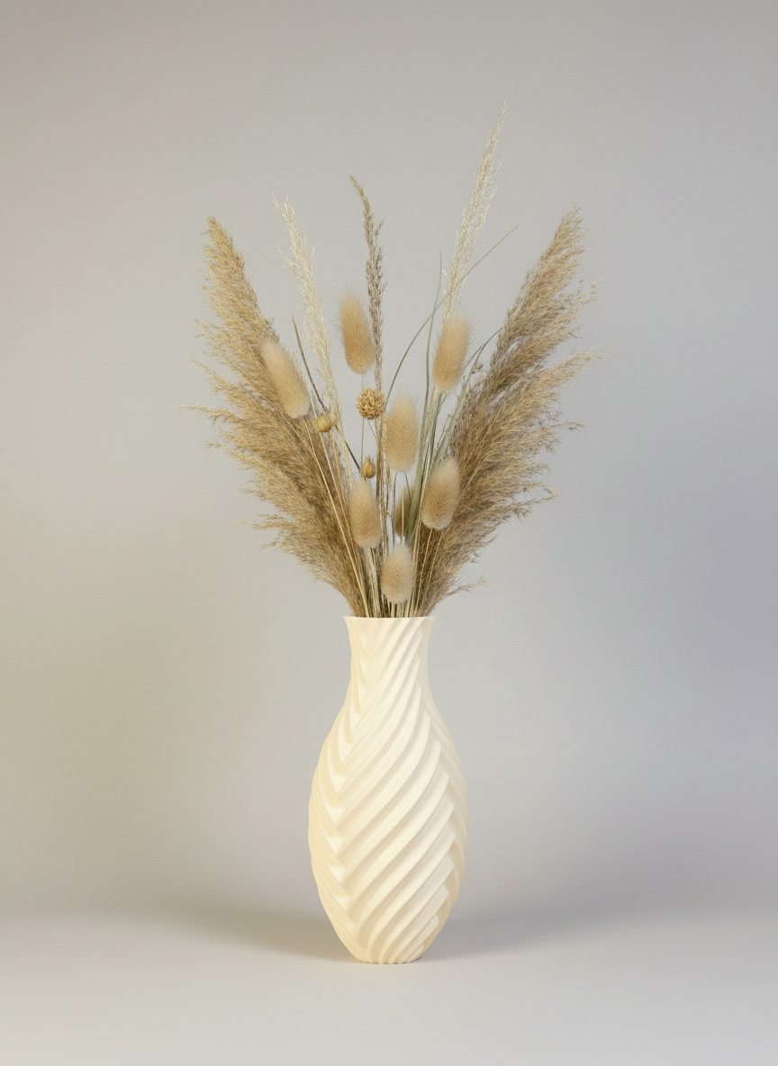 3D Printed Vases Decor Lamp Art - Vase "Macha"