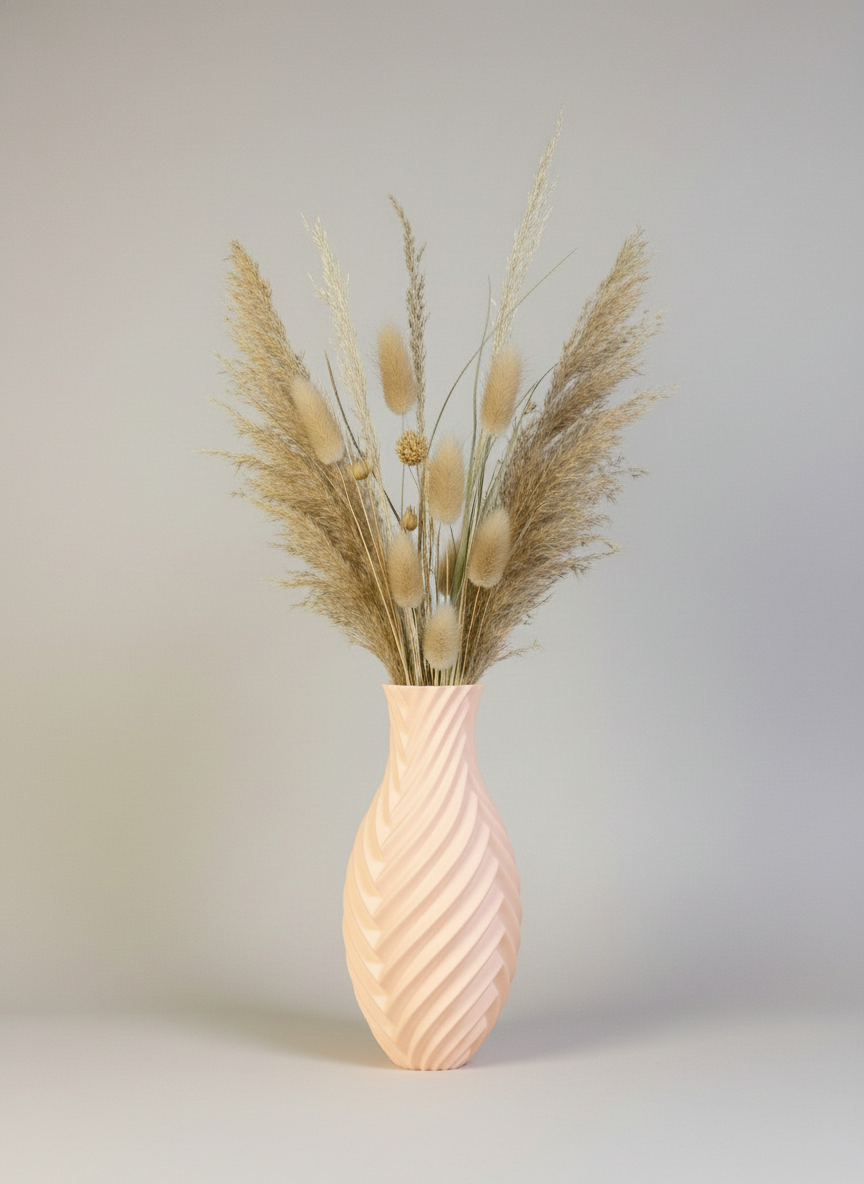 3D Printed Vases Decor Lamp Art - Vase "Macha"