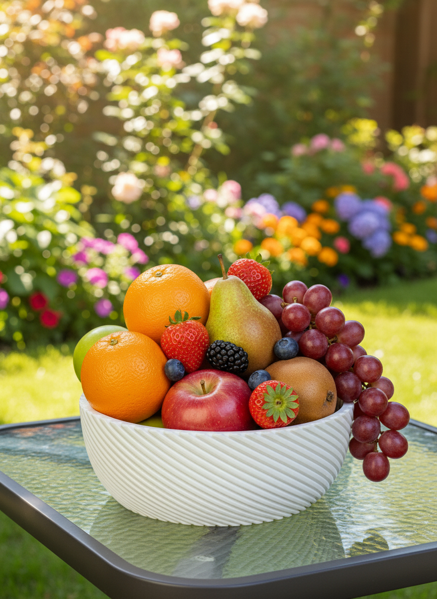 3D Printed Vases Decor Lamp Art - Outdoor Tray "Mercurius"